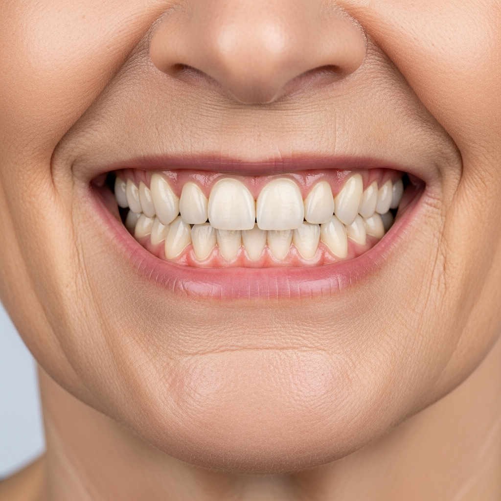 Illustration: smile after full arch dental implant treatment — example 2